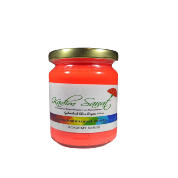 NEON KIRMIZI  EBRU BOYASI 105 CC AKADEMİ SERİSİ